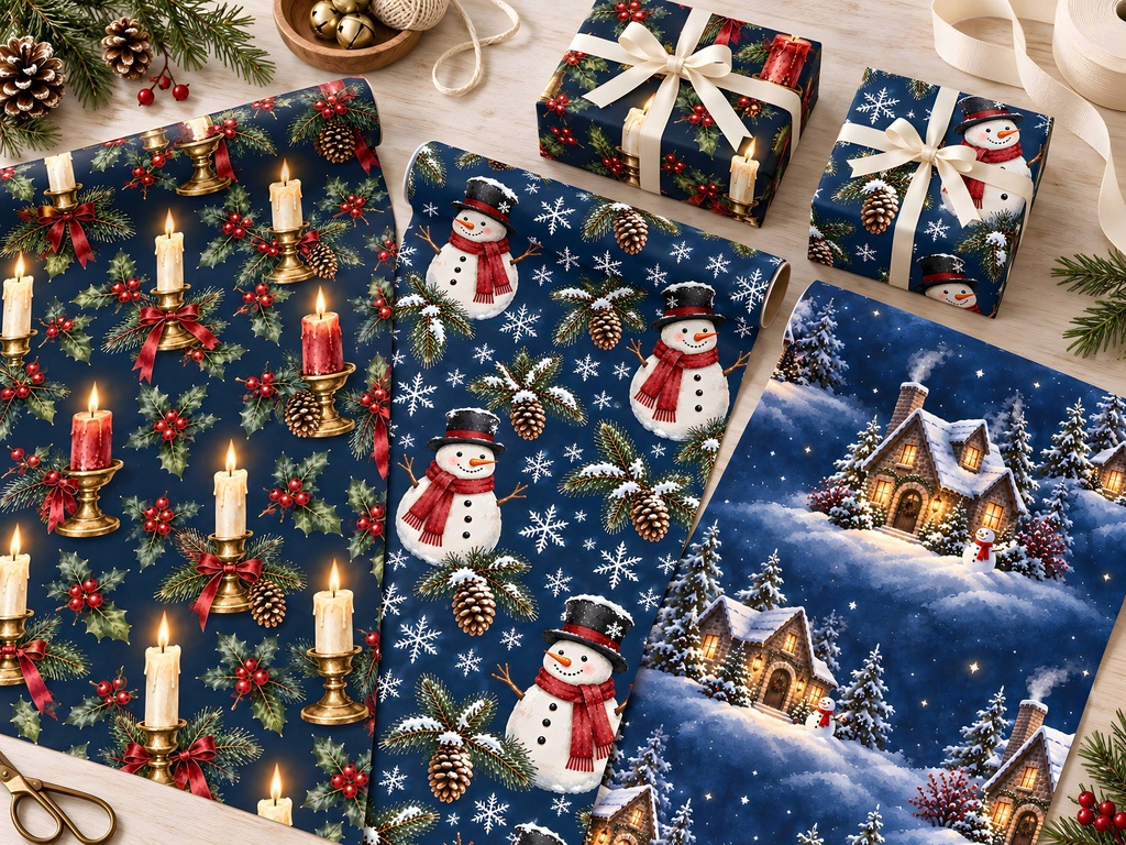 クリスマス デジタルペーパー12柄|シームレス・商用利用可