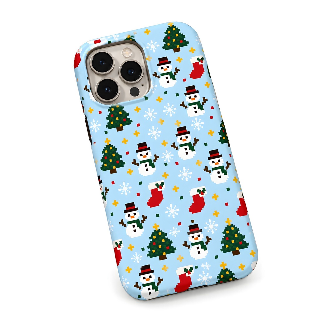 クリスマスのピクセル柄 デジタルペーパー12柄|シームレス・商用利用可・JPEG