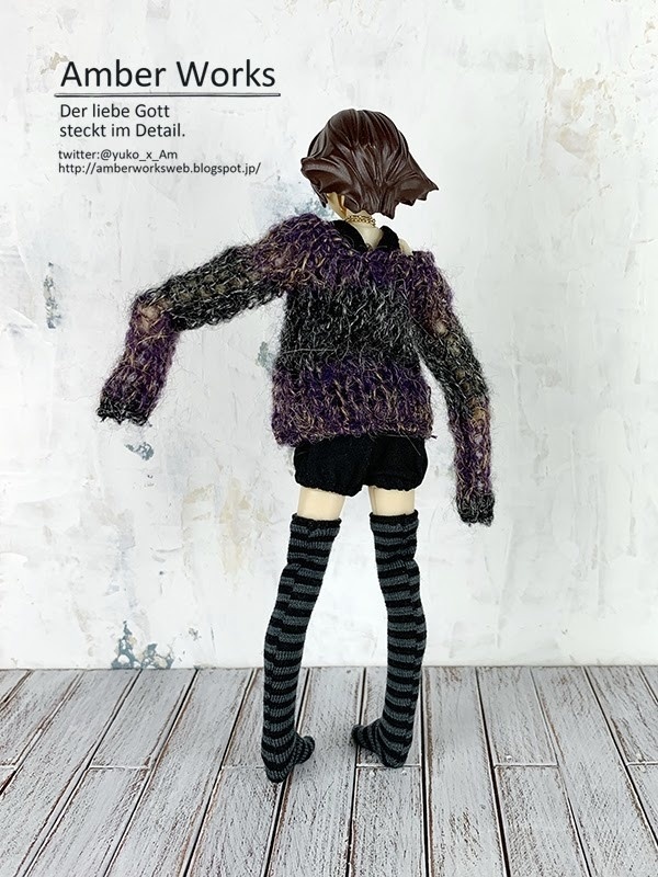 武装神姫・メガミデバイス用 ロングスリーブボーダーニットセット