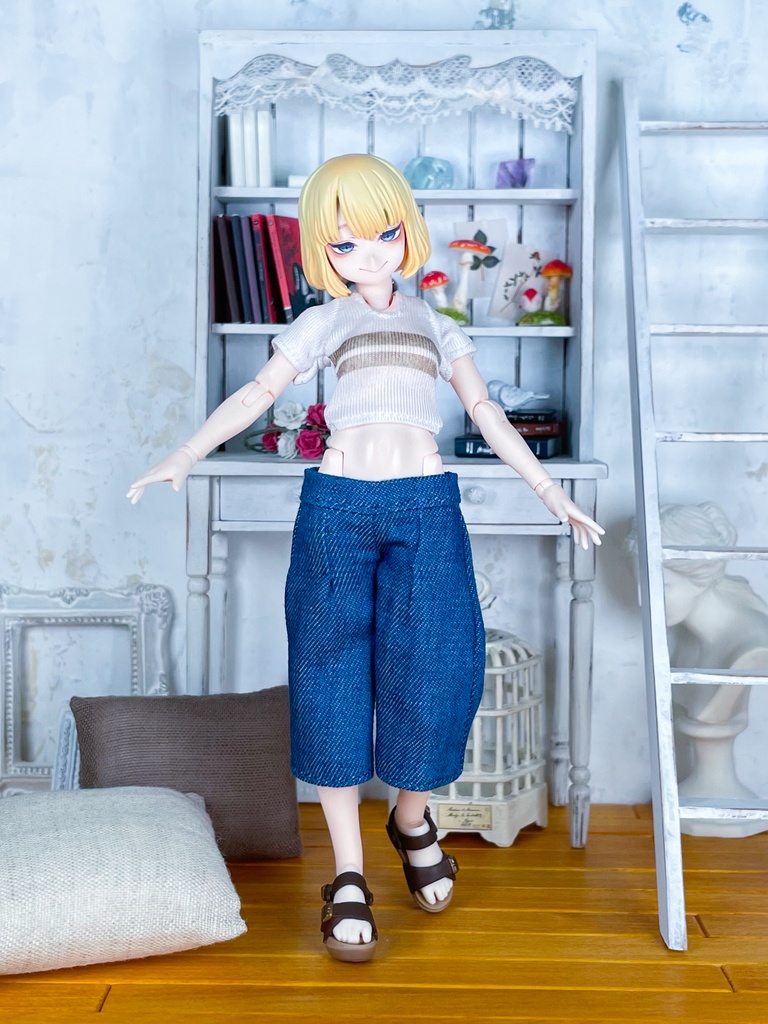 1/12スケール ミニTシャツとハーフパンツのセット