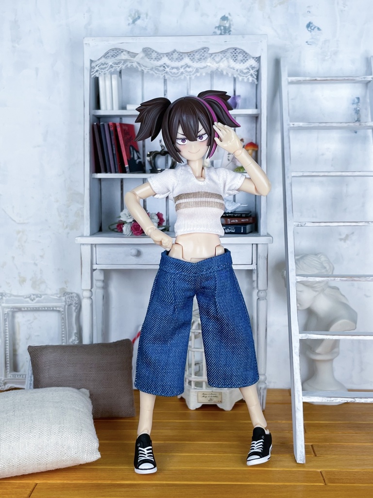 1/12スケール ミニTシャツとハーフパンツのセット