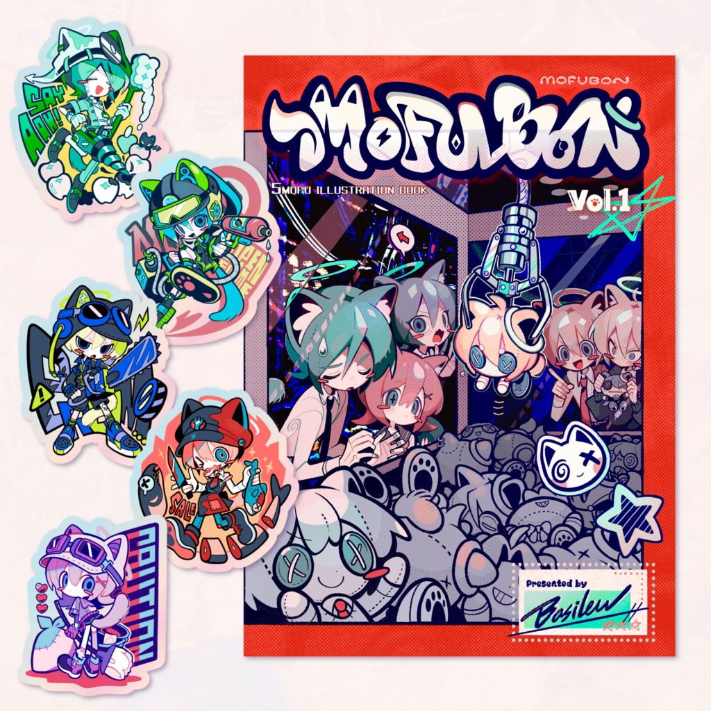 ⚠︎10セット限定⚠︎　MOFUBON+ステッカーセット