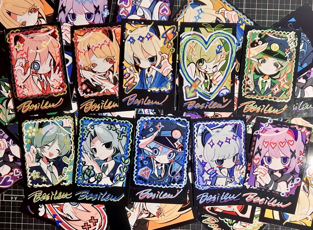 チェキ風カード【手描きデコ】