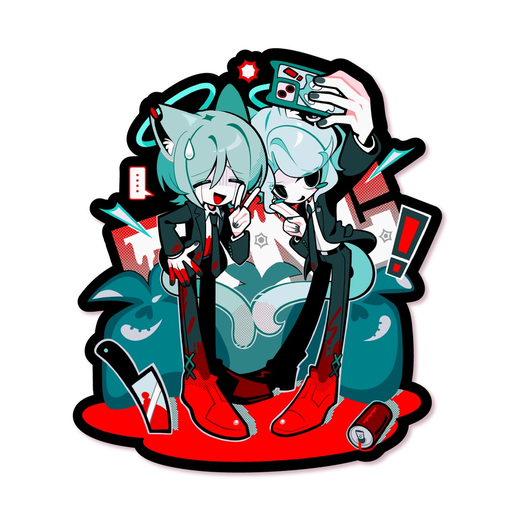 どこでも事件現場ステッカー