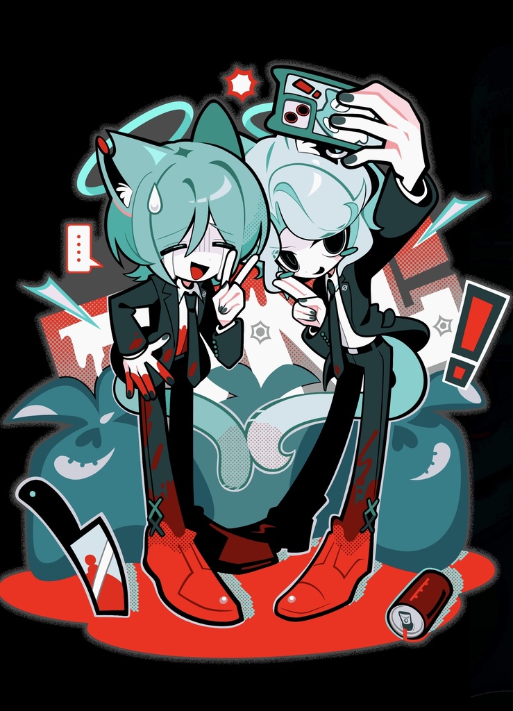 どこでも事件現場ステッカー