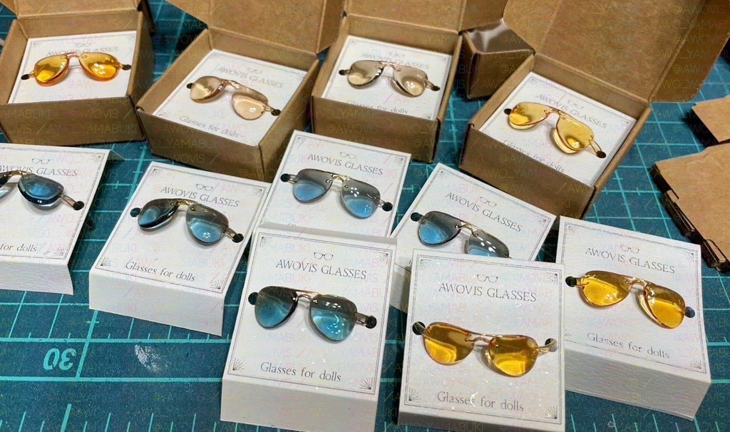 11センチドール対応ミニチュアめがねとサングラス