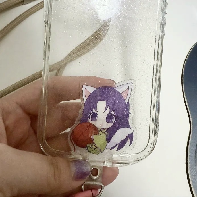 スマホホルダー(シリコンリングor肩掛け皮紐)