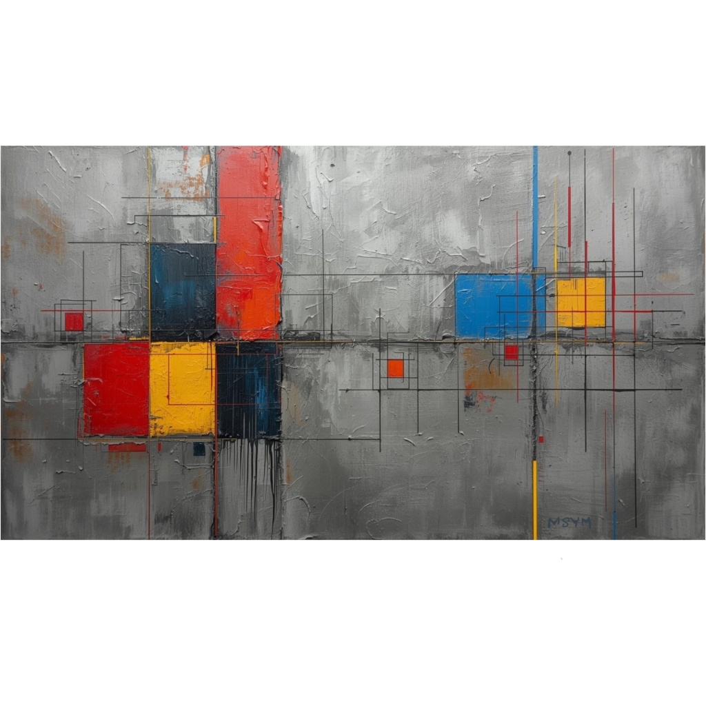 空間・構成・動きの抽象 #02(デジタルアート)