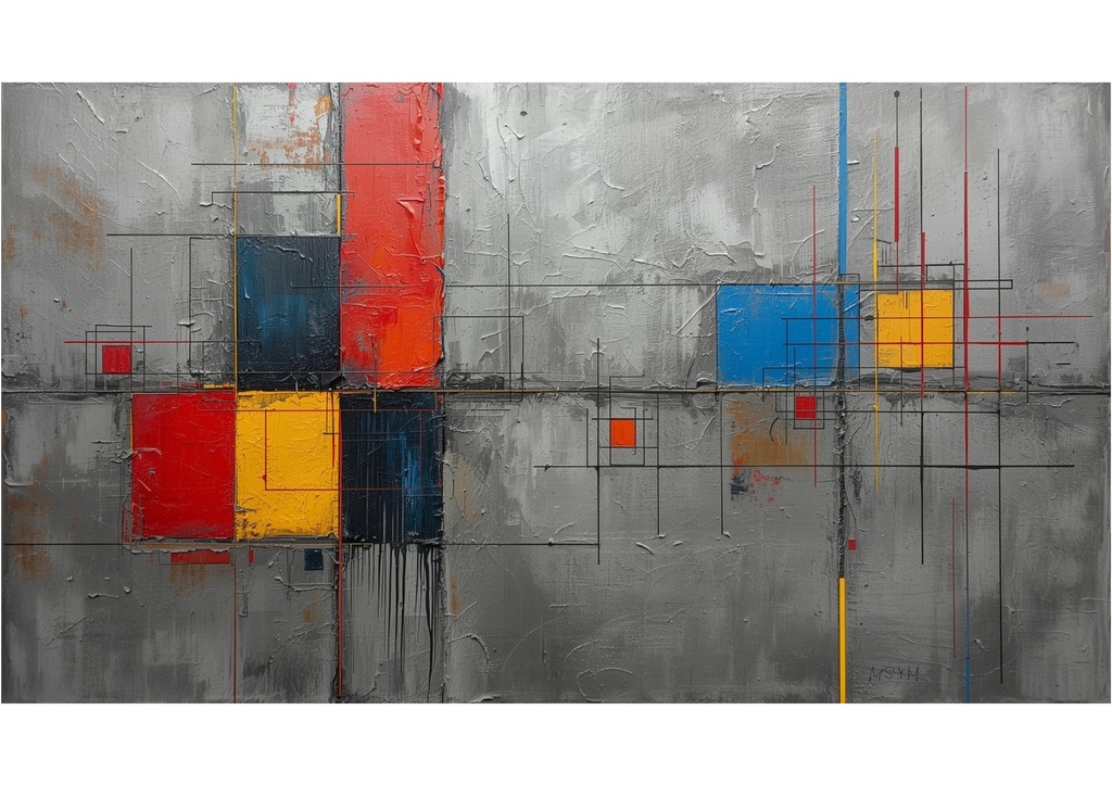 空間・構成・動きの抽象 #02(デジタルアート)