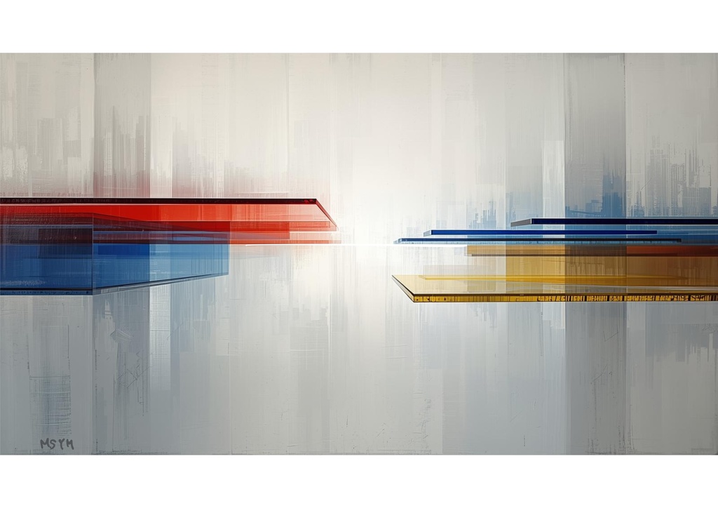 空間・構成・動きの抽象#3(デジタルアート)