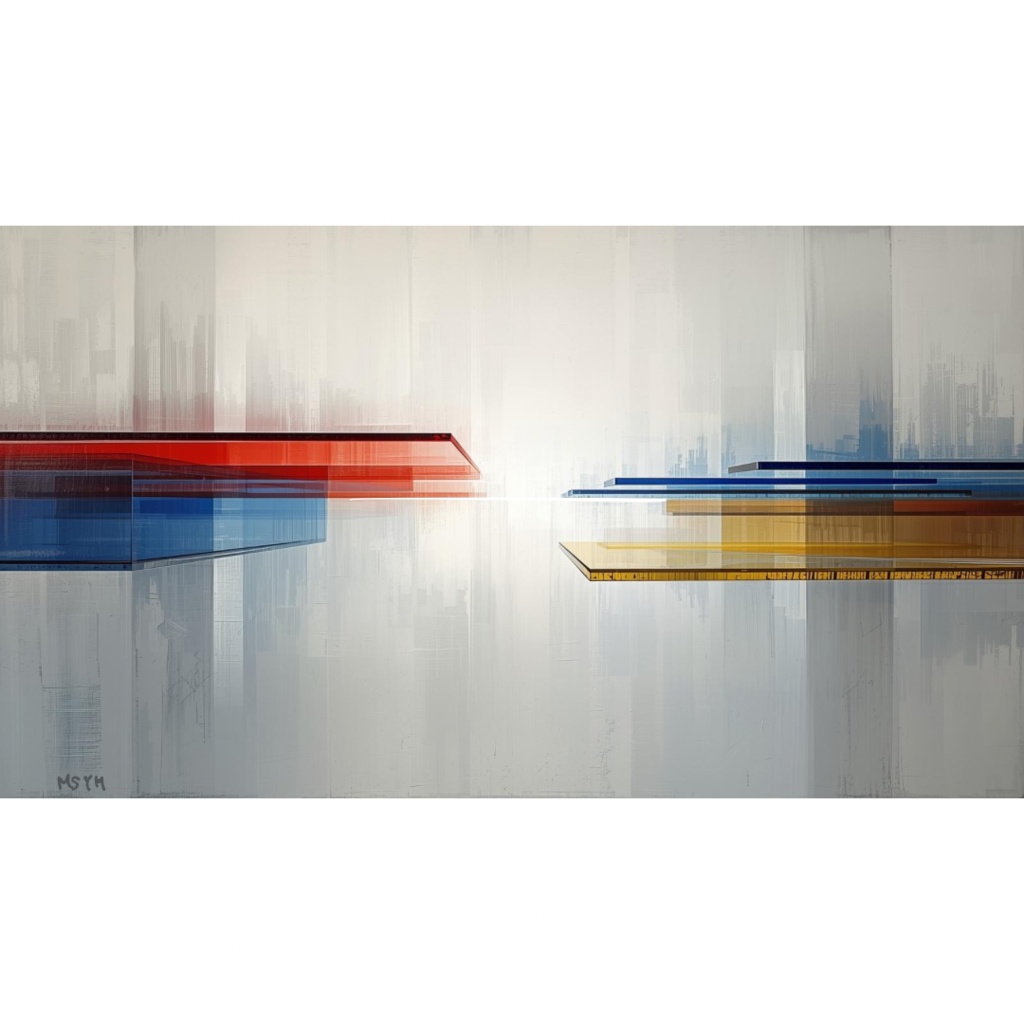 空間・構成・動きの抽象#3(デジタルアート)