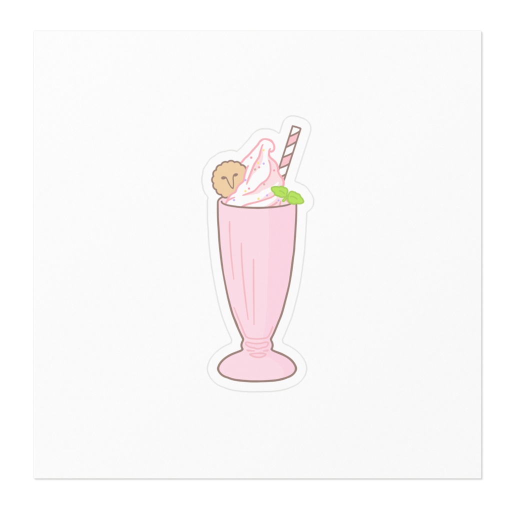 ShuCREAM Cafe ミルクシェイク ステッカー