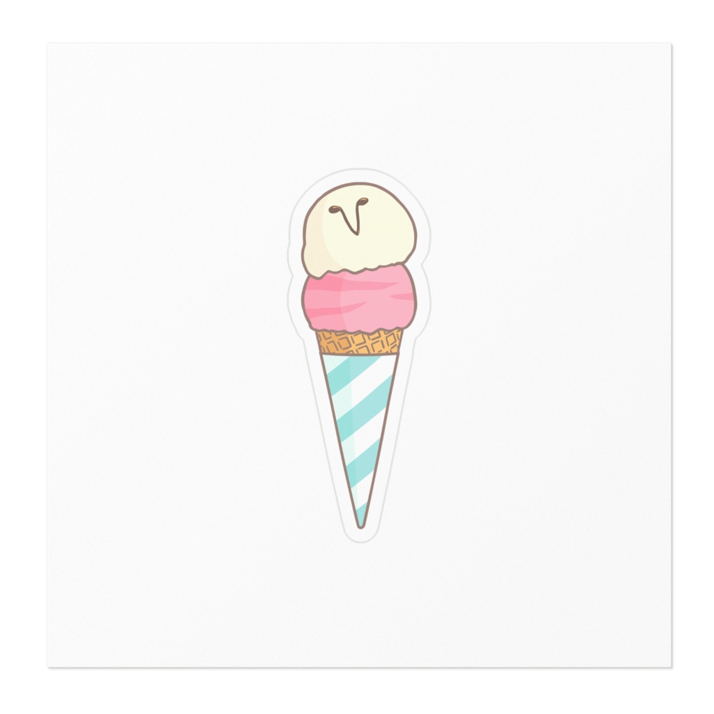 ShuCREAM Cafe ハッピーアイスクリーム ステッカー