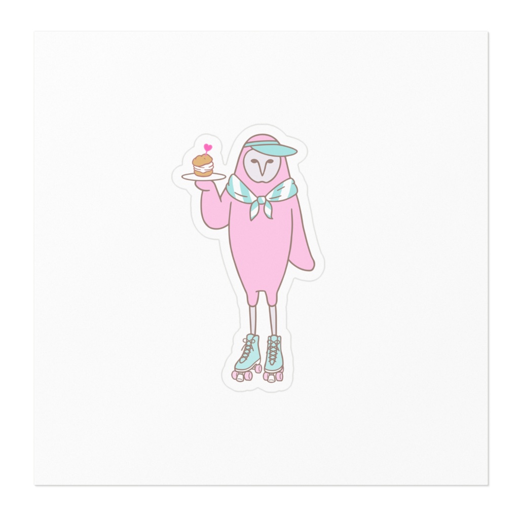 ShuCREAM Cafe ローラーガール ステッカー