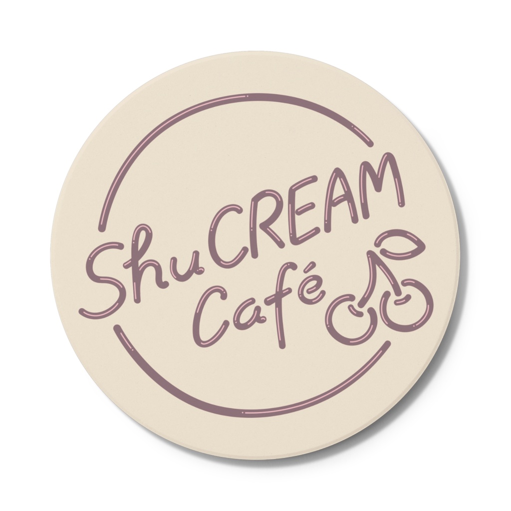 ShuCREAM Cafe ロゴ コースター(CREAM)