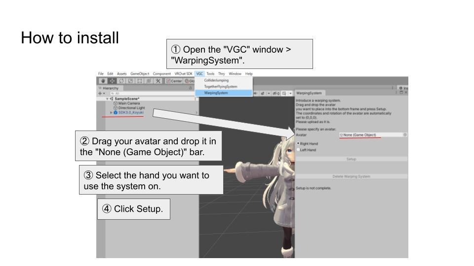 【VRCワープシステム】好きな場所にワープさせるギミック【VRC Warping System】