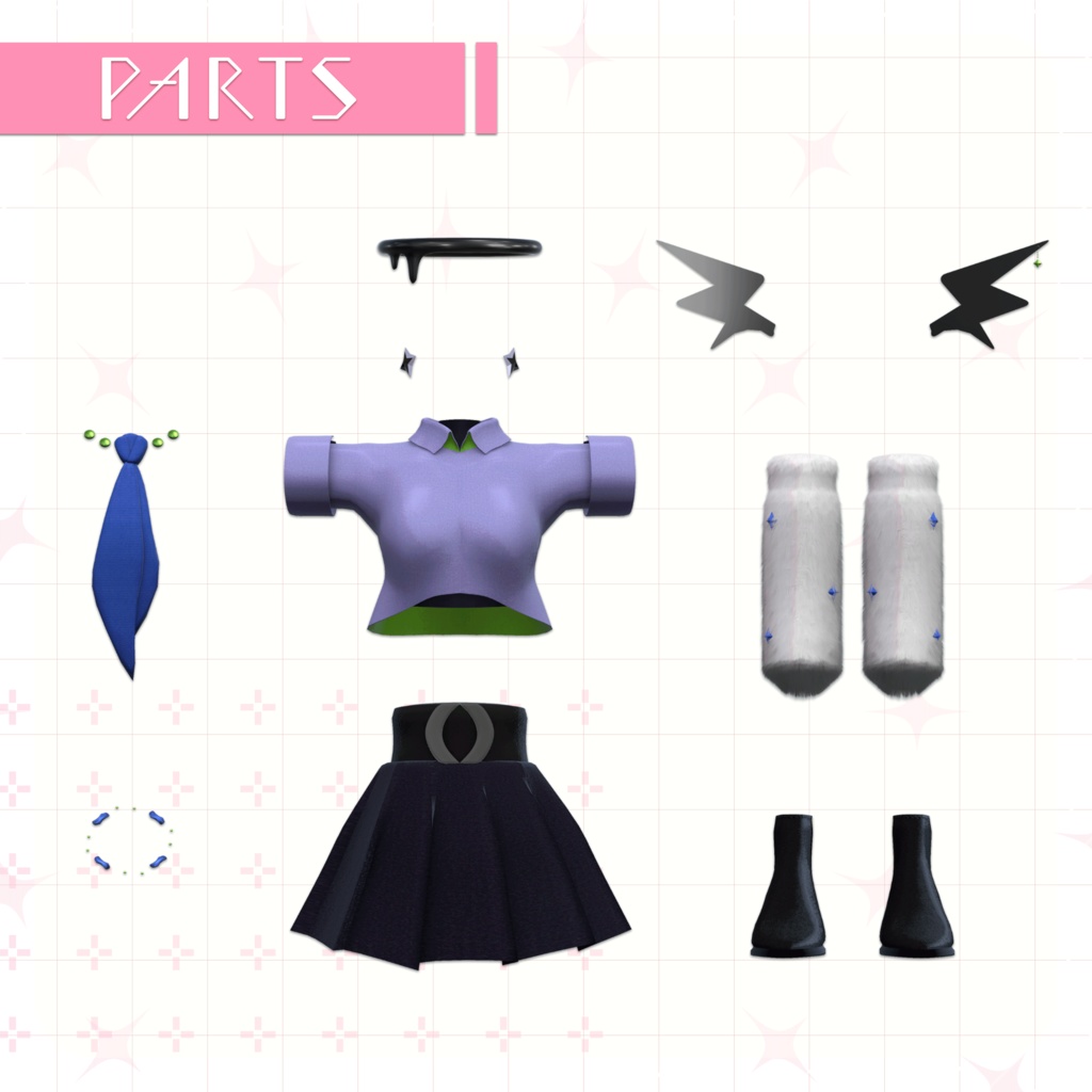 KOAKUMA step【VRC想定3D衣装】