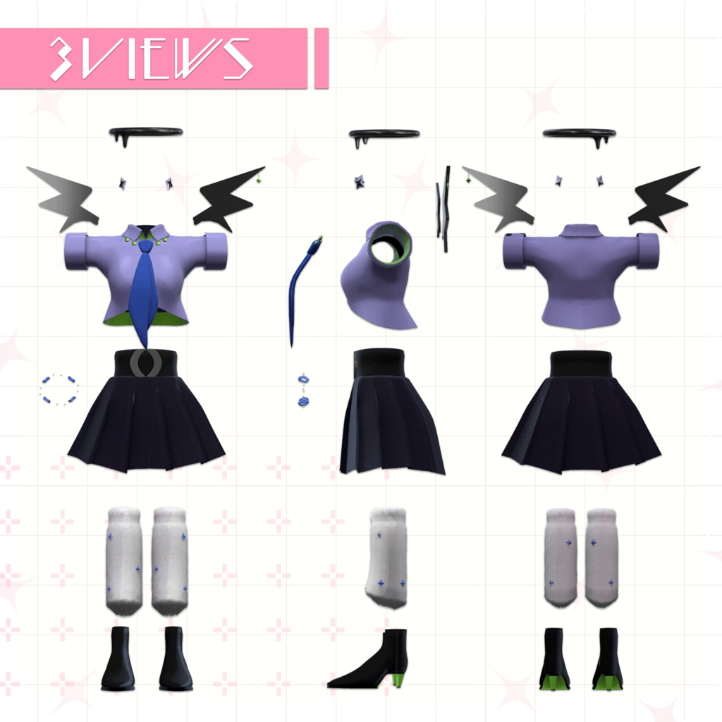 KOAKUMA step【VRC想定3D衣装】