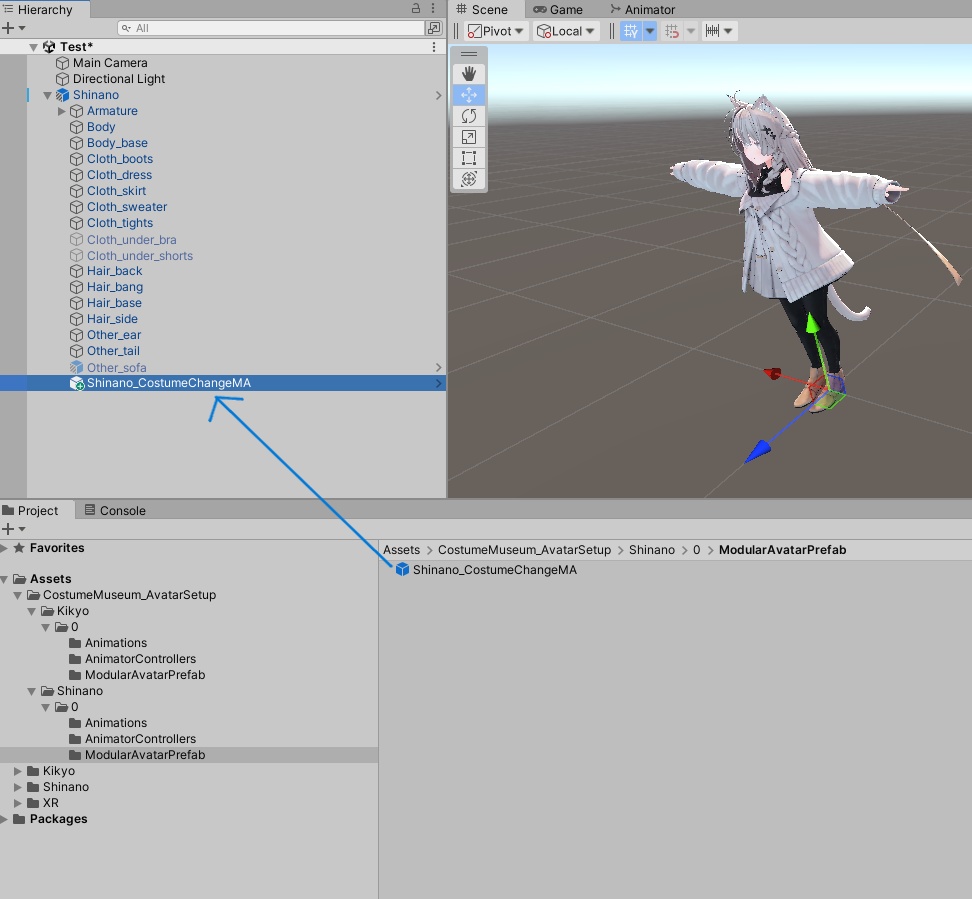 VGC試着ギミック用MAプレハブ