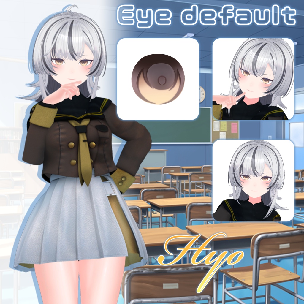 ヒョウ - Hyo -【改変ツール付き】【VRC想定3Dモデル】