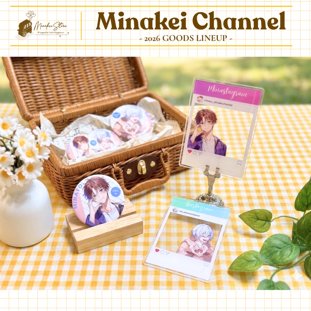 【受注生産】缶バッジソロ、アクリルフレーム
