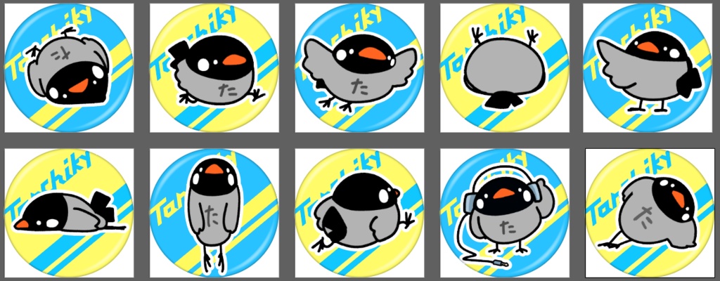 Tanchikyのランダム缶バッチキ【全31種】