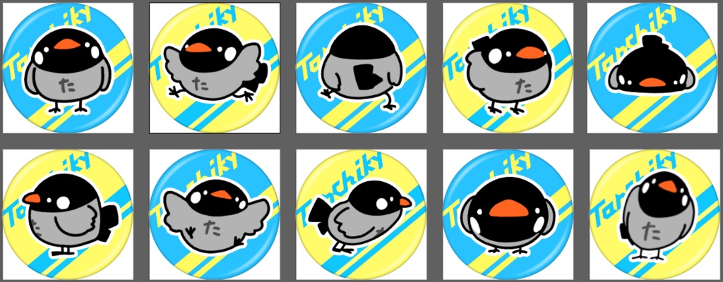 Tanchikyのランダム缶バッチキ【全31種】