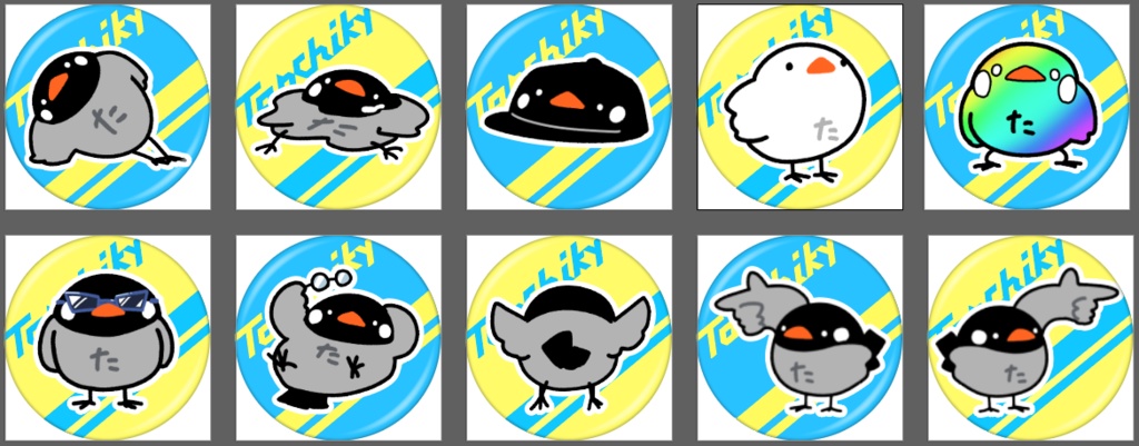 Tanchikyのランダム缶バッチキ【全31種】