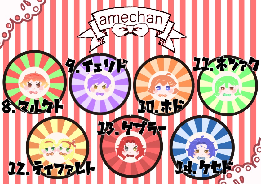 飴ちゃん風缶バッチストラップ