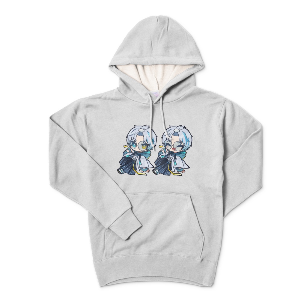 天水流雲 和装眼鏡ver グレーパーカー