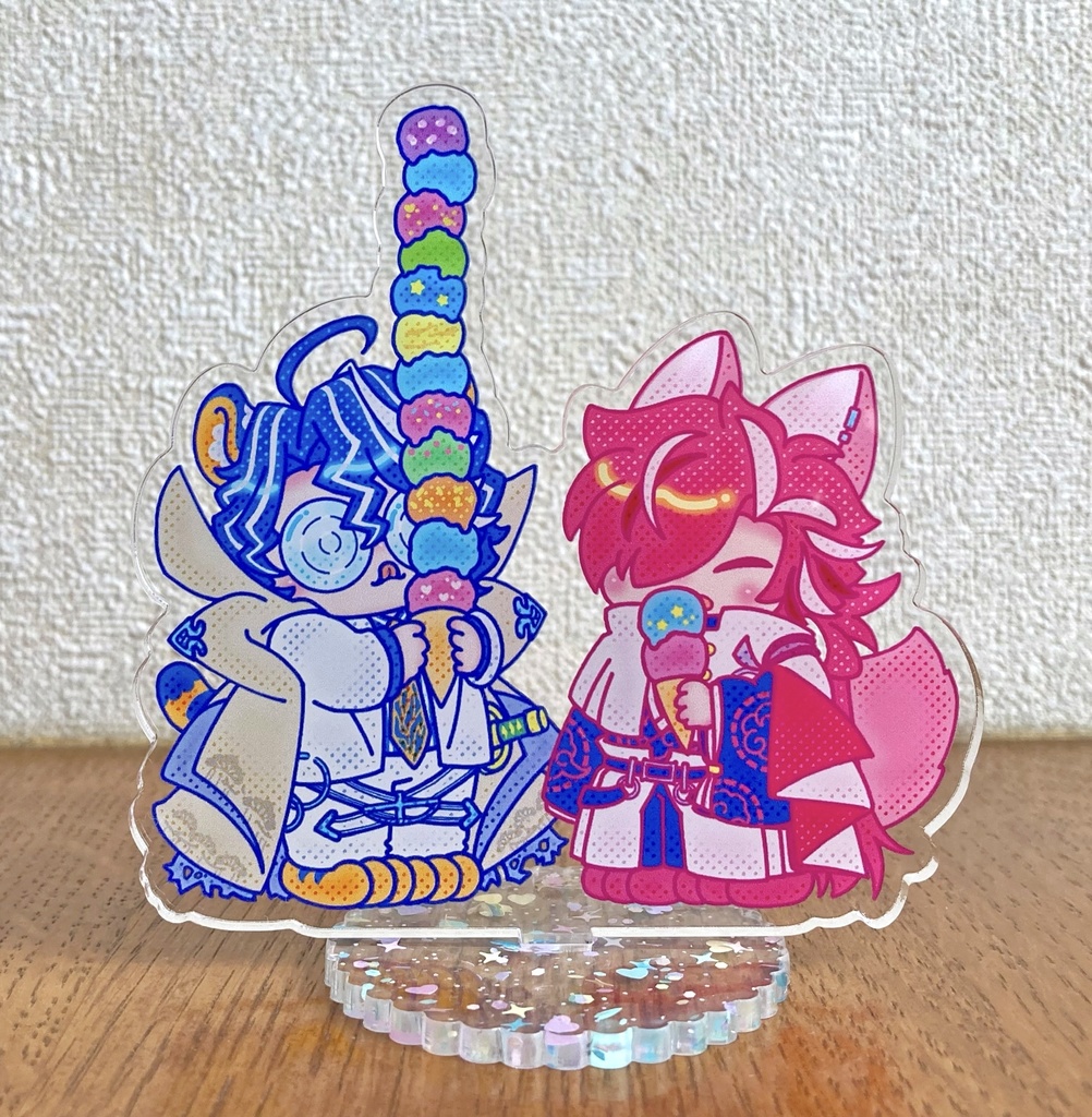 トラせんせい&キツネしんさくアイスクリームアクスタ