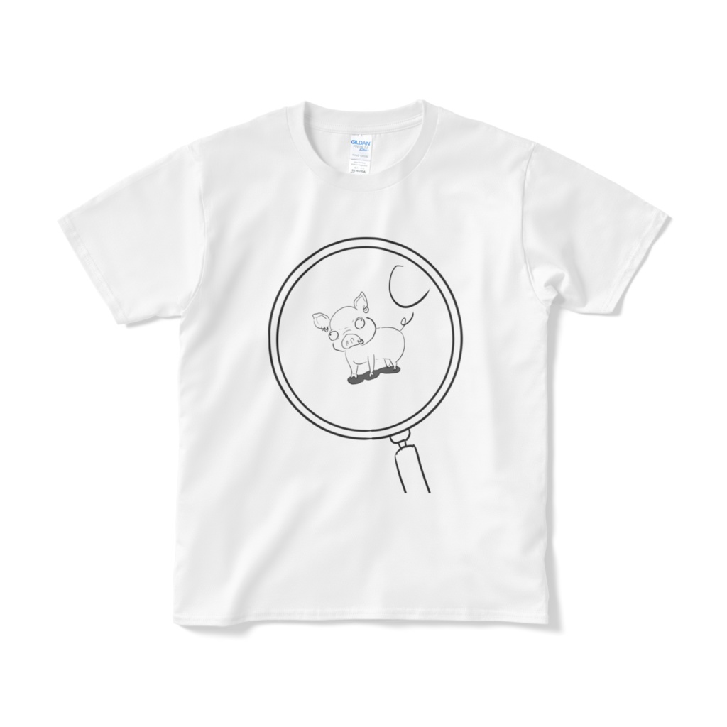 マイクロブタTシャツ(ホワイト)