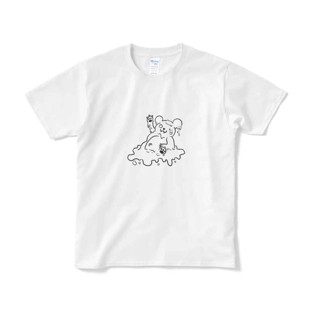 ゆるクマさんTシャツ(ホワイト)