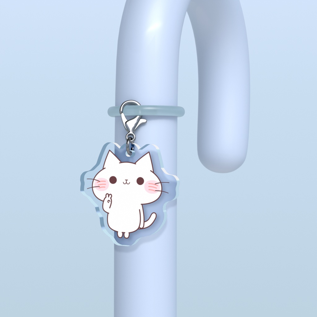 ピースにゃーくんめじるしチャーム