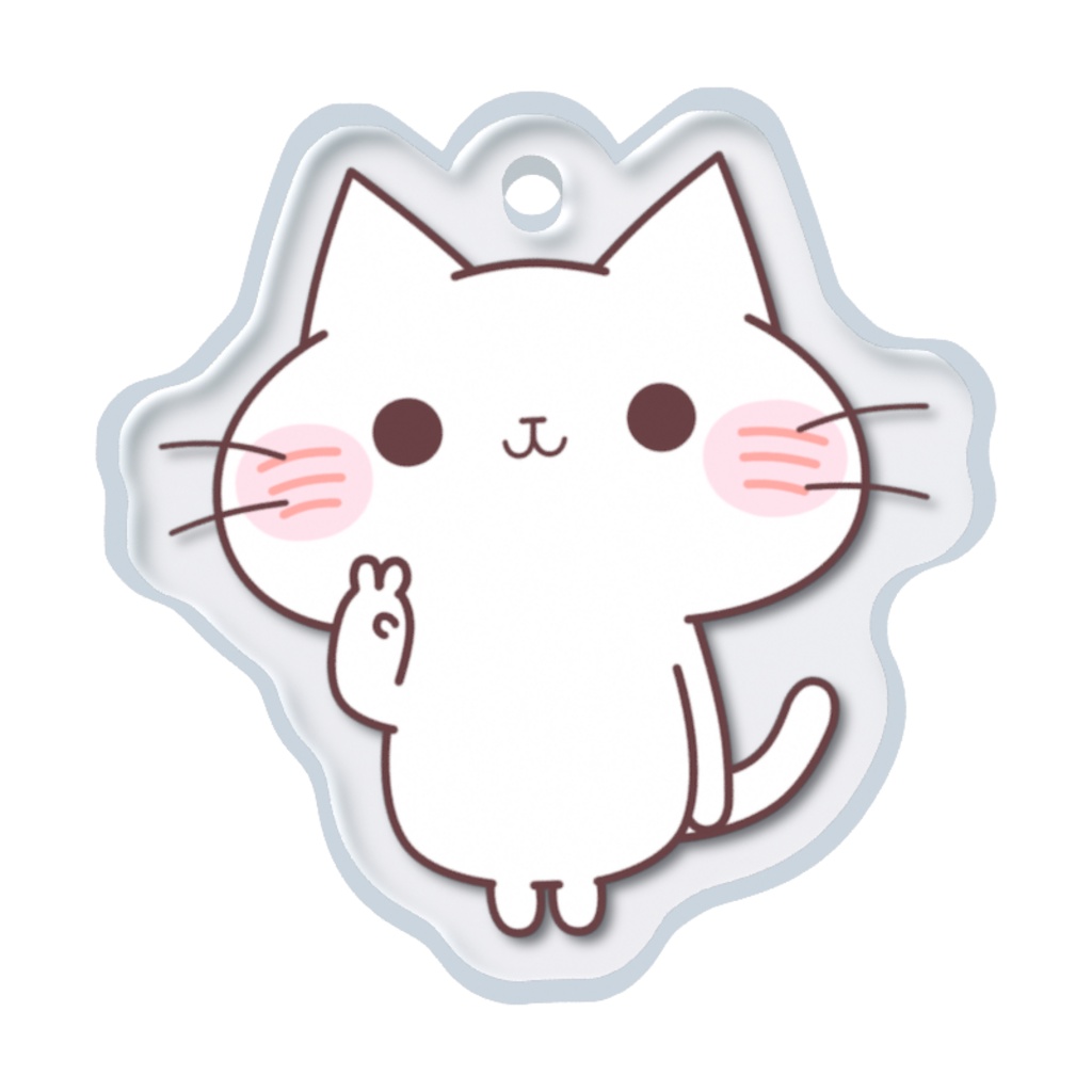 ピースにゃーくんめじるしチャーム