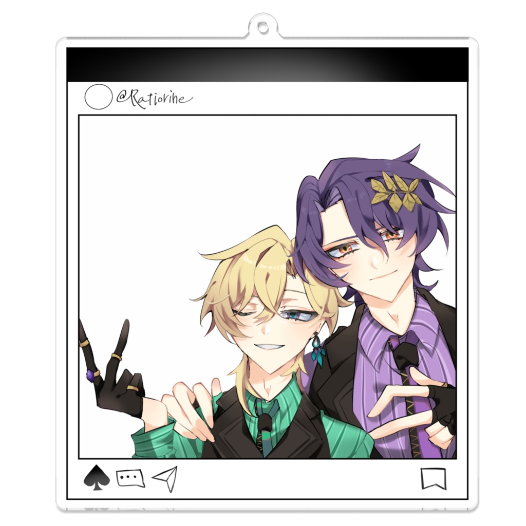 レイチュリ♠ インスタ風アクキー