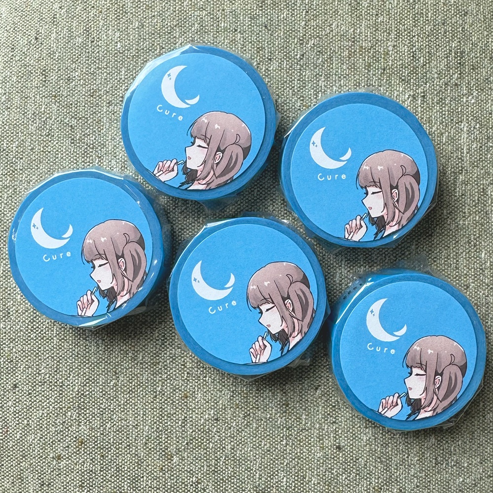 【2025C】Cureロゴ入りマスキングテープ（5巻セット）