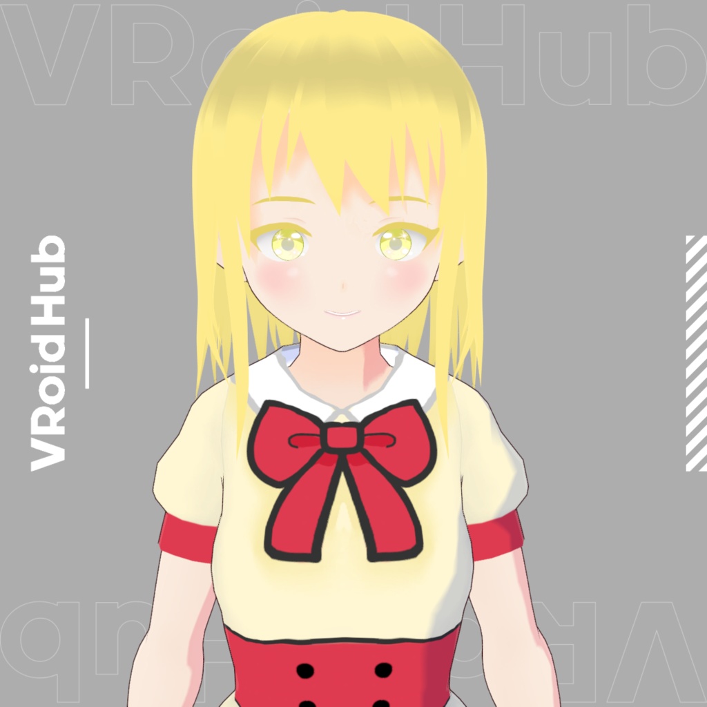 【オリジナル３Dモデル】笠水上楓和(かさみずかみふうあ)