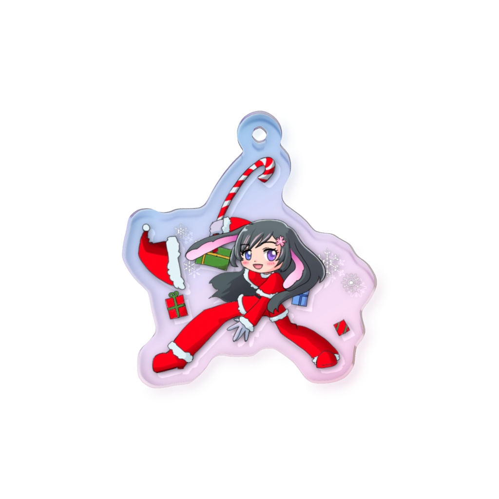 サンタ差分アクリルキーホルダー
