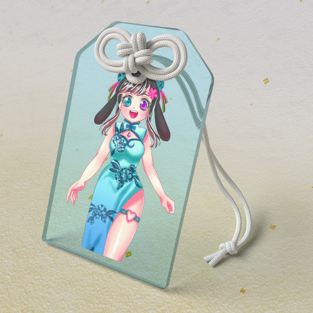 チャイナ桜兎。お守り(アクリル)