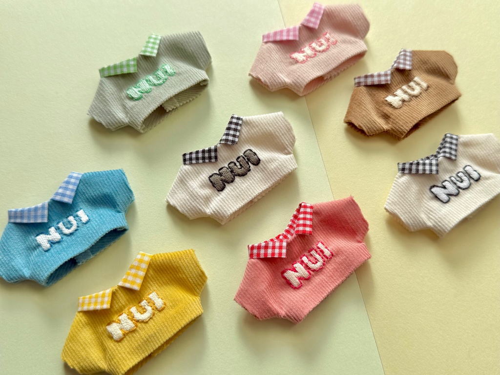 チェック襟NUIシャツ