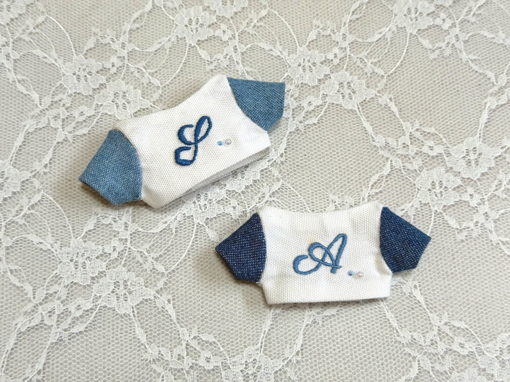 【受注】イニシャル刺繍シャツ