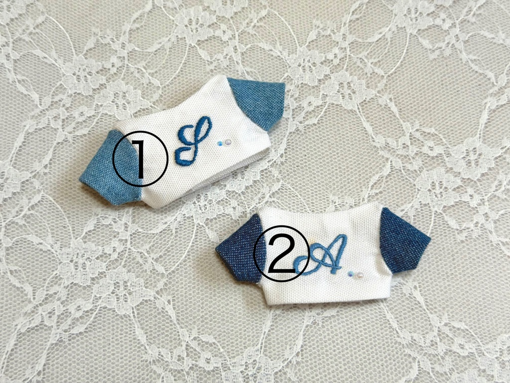 【受注】イニシャル刺繍シャツ