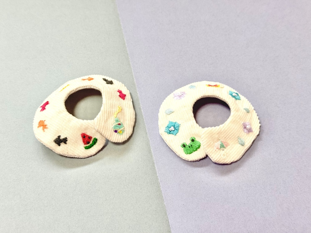 刺繍つけ襟