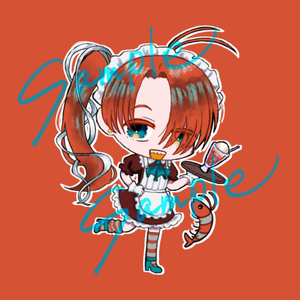 アクリルキーホルダー「えび」