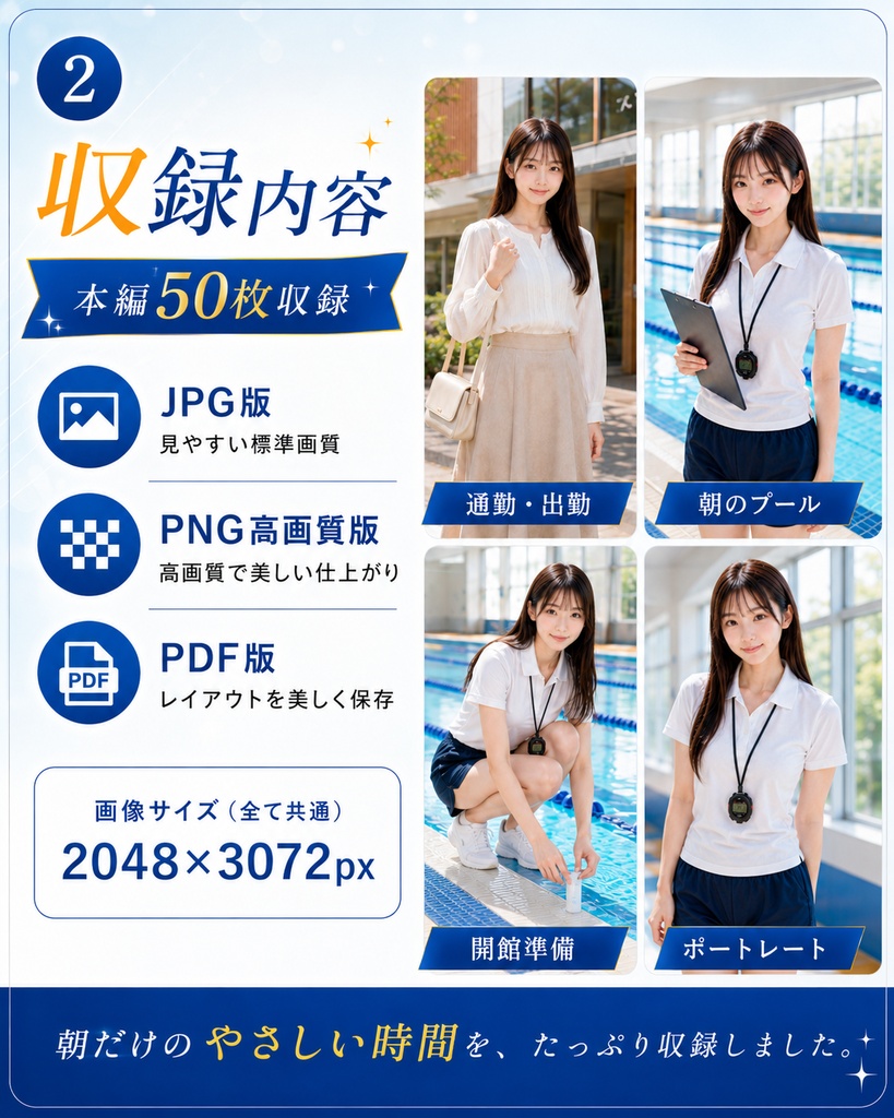 AIモデルまなみ vol.2 朝のプールサイドで会いましょう