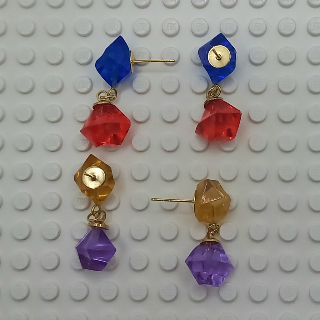 【軽量】バイカラー アイス ピアス 2種