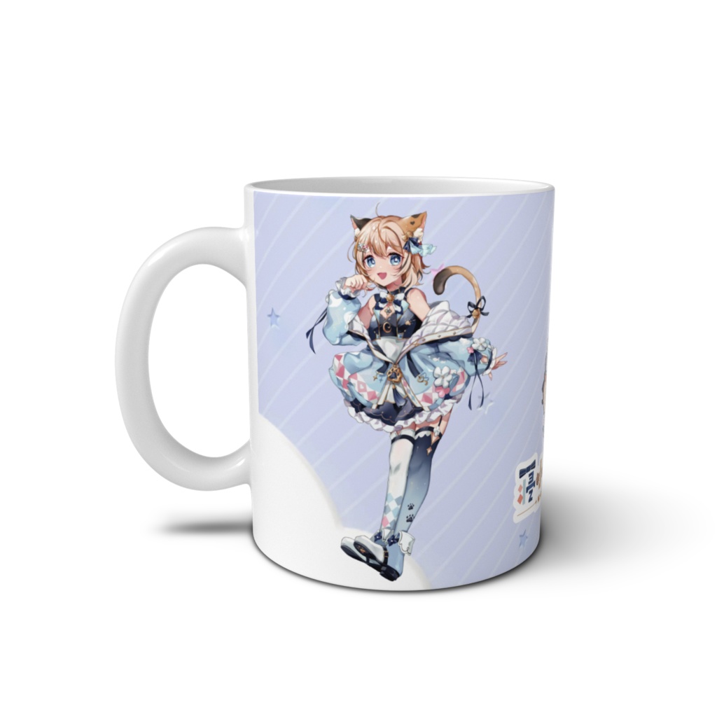 寝小猫まゆりマグカップ