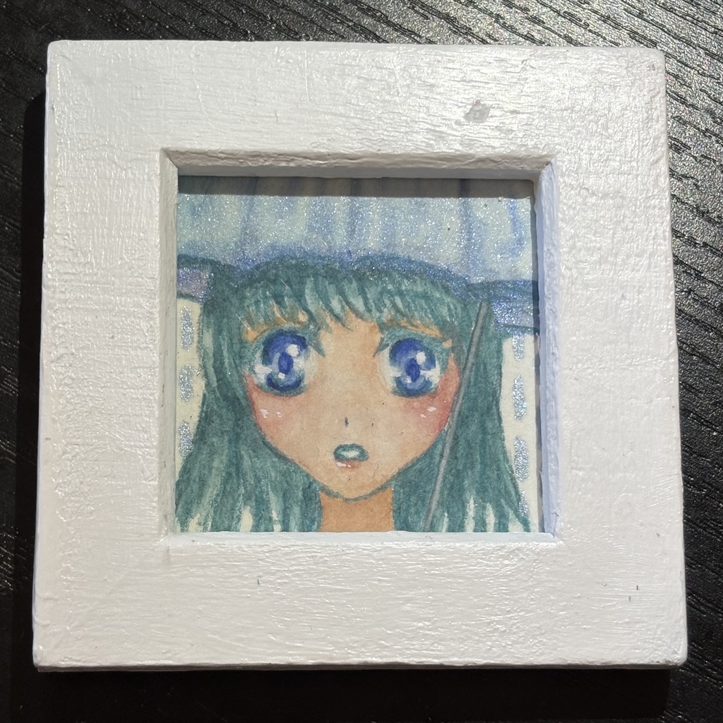 ミニ額縁原画　梅雨