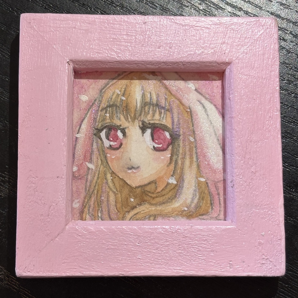 ミニ額縁原画　冬